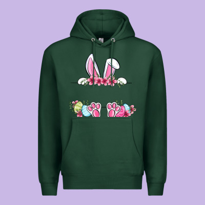 Easter Bunny Name Frame Premium Hoodie Designed By Oliviacreatesart