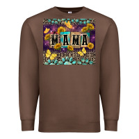 Chestnut Mama with sunflowers Premium Sweatshirt - FaDigitalArtStudio