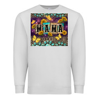 Dove Grey Mama with sunflowers Premium Sweatshirt - FaDigitalArtStudio