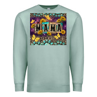 Seafoam Mama with sunflowers Premium Sweatshirt - FaDigitalArtStudio