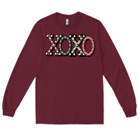 Burgundy xoxo digital valentines day Long Sleeve Tee - Bettercallsaul