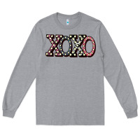 Heather Grey xoxo digital valentines day Long Sleeve Tee - Bettercallsaul