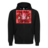 Black Hey there Cupids with gnomies tumbler Zipper Hoodie - HowdyJamesFarm