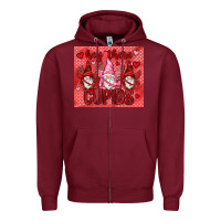 Burgundy Hey there Cupids with gnomies tumbler Zipper Hoodie - HowdyJamesFarm