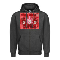 Charcoal Heather Hey there Cupids with gnomies tumbler Zipper Hoodie - HowdyJamesFarm
