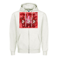 Oatmeal Heather Hey there Cupids with gnomies tumbler Zipper Hoodie - HowdyJamesFarm