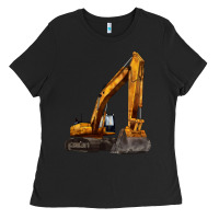 Black excavator Ladies Tee - LillyAllenDesigns
