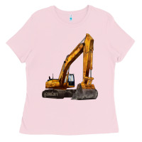 Bubblegum Pink excavator Ladies Tee - LillyAllenDesigns