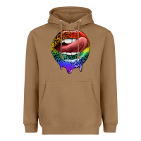 Toasted Coconut rainbow lips pride Heavyweight Hoodie - FaDigitalArtStudio