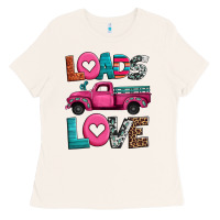 Bone loads of love valentine's day truck Ladies Tee - Jasminsmagicworld