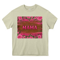 Mossy floral leopard mama tumbler Heavy Core Tee - BarkalooDesign