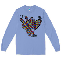 Colony Blue Peace Love Autism Long Sleeve Tee - Bettercallsaul
