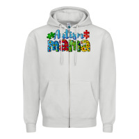 Dove Grey autism mama Zipper Hoodie - CowGirlArtShop