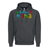 Smoke autism mama Zipper Hoodie - CowGirlArtShop