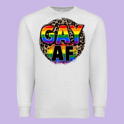Gay Af Premium Sweatshirt Designed By Fadigitalartstudio