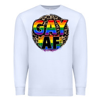 White Gay af Premium Sweatshirt - FaDigitalArtStudio