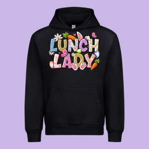 Lunch Lady Easter Urban Hoodie Designed By Cowhidedigitalart
