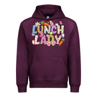 Mauve Wine lunch lady easter Urban Hoodie - CowhideDigitalArt