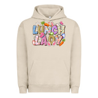 Pigment French Oak lunch lady easter Urban Hoodie - CowhideDigitalArt