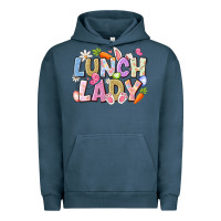 Pigment Midnight Navy lunch lady easter Urban Hoodie - CowhideDigitalArt