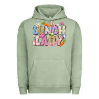Pigment Oil Green lunch lady easter Urban Hoodie - CowhideDigitalArt