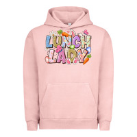 Pigment Salmon lunch lady easter Urban Hoodie - CowhideDigitalArt