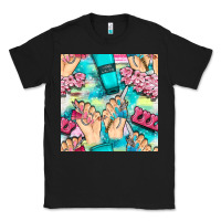 Black hand cream and nail tools with serape and glitter seamless pattern bbs Classic Tee - BundleAndBundleShop