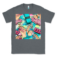 Charcoal Heather hand cream and nail tools with serape and glitter seamless pattern bbs Classic Tee - BundleAndBundleShop