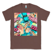 Chestnut hand cream and nail tools with serape and glitter seamless pattern bbs Classic Tee - BundleAndBundleShop