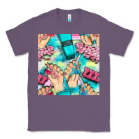 Lavender hand cream and nail tools with serape and glitter seamless pattern bbs Classic Tee - BundleAndBundleShop