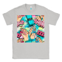 Moon Dust hand cream and nail tools with serape and glitter seamless pattern bbs Classic Tee - BundleAndBundleShop
