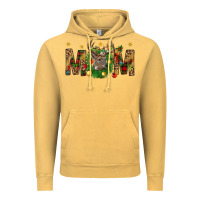 Vintage Mustard Western Mom With Reindeer Vintage Hoodie - BundleAndBundleShop