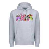 Heather Grey Easter mama Premium Hoodie - OliviaCreatesArt