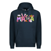 Navy Easter mama Premium Hoodie - OliviaCreatesArt