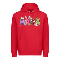 Red Easter mama Premium Hoodie - OliviaCreatesArt