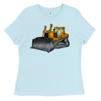 Baby Blue Bulldozer Ladies Tee - LillyAllenDesigns