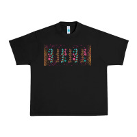 Black teacher gemstone and pink flower libbey glass Urban Heavy Tee - BundleAndBundleShop