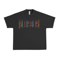 Pigment Black teacher gemstone and pink flower libbey glass Urban Heavy Tee - BundleAndBundleShop