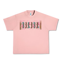 Salmon teacher gemstone and pink flower libbey glass Urban Heavy Tee - BundleAndBundleShop