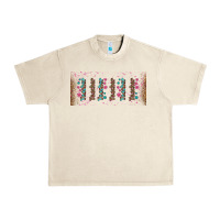 Sandshell teacher gemstone and pink flower libbey glass Urban Heavy Tee - BundleAndBundleShop