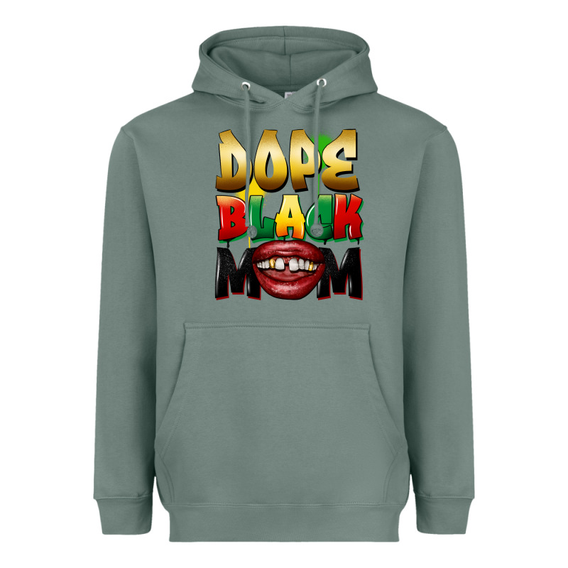 Dope Black Mom Heavyweight Hoodie by FaDigitalArtStudio | Teevron