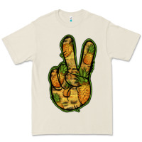 Bone Pineapple Peace Sign Premium Tee - Jasminsmagicworld