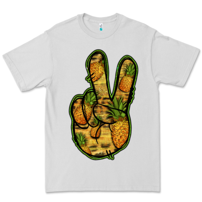 Pineapple Peace Sign Premium Tee by Jasminsmagicworld | Teevron