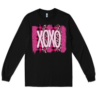 Black Love Xoxo Brushstrokes Valentines Long Sleeve Tee - Bettercallsaul