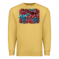 Antique Gold America america america america 4th of july Premium Sweatshirt - FaDigitalArtStudio