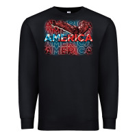 Black America america america america 4th of july Premium Sweatshirt - FaDigitalArtStudio