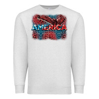 Oatmeal Heather America america america america 4th of july Premium Sweatshirt - FaDigitalArtStudio