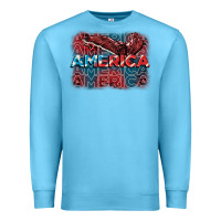 Ocean Blue America america america america 4th of july Premium Sweatshirt - FaDigitalArtStudio