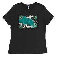 Black gemstones background Ladies Tee - BarkalooDesign