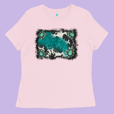 Gemstones Background Ladies Tee Designed By Barkaloodesign